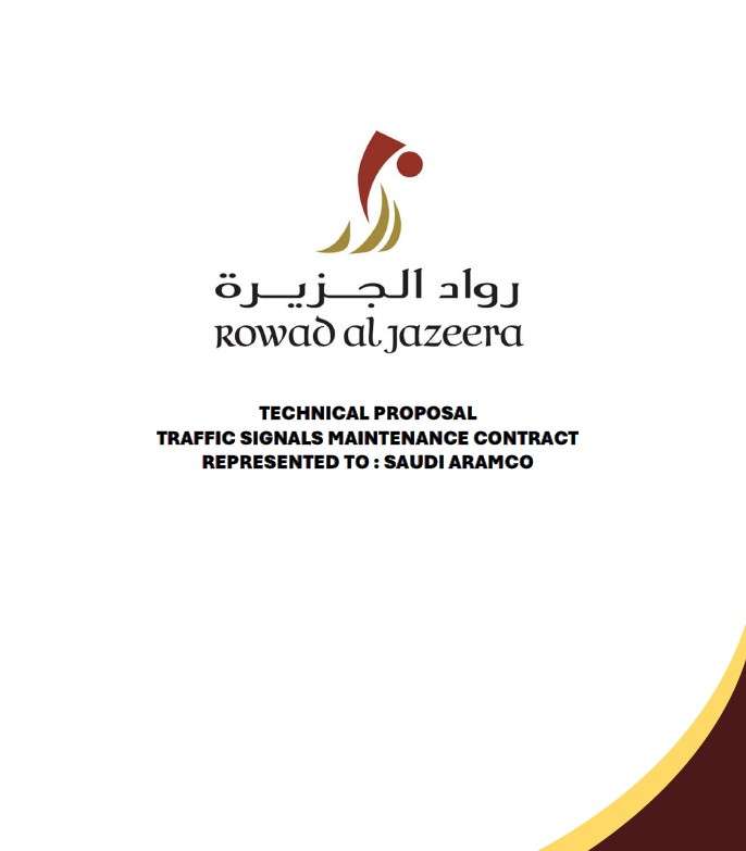 اقتراح فني ومالي لعقد صيانة إشارات المرور لشركة أرامكو السعودية